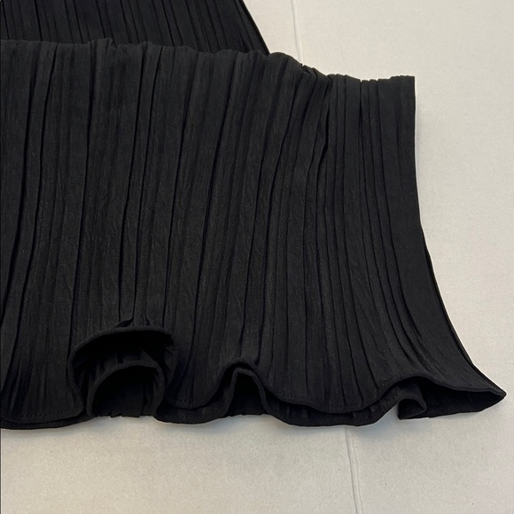 DKNY BLACK PLEATED BUSTIER STYLE TOP MIDI DRESS SIZE 10 - Picture 13 of 16